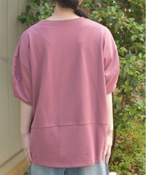 axes femme(アクシーズファム)の「プリントコクーントレーナー(Tシャツ/カットソー・レディース・ピンク/キナリ/ネイビー・FREE)」の6枚目の写真