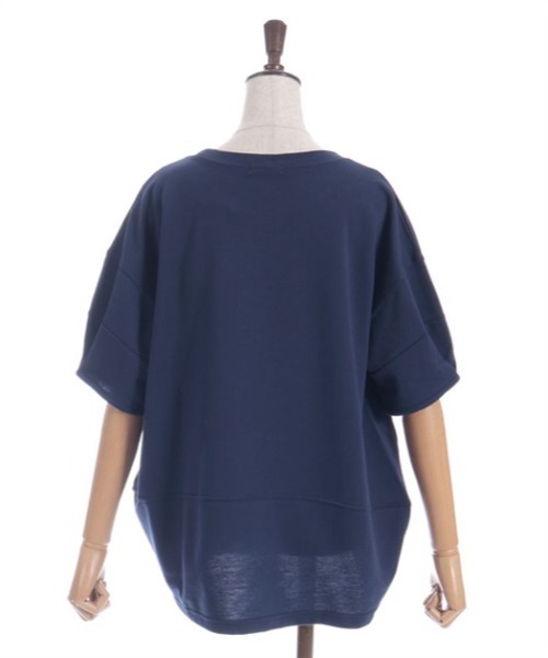 axes femme(アクシーズファム)の「プリントコクーントレーナー(Tシャツ/カットソー・レディース・ピンク/キナリ/ネイビー・FREE)」の13枚目の写真