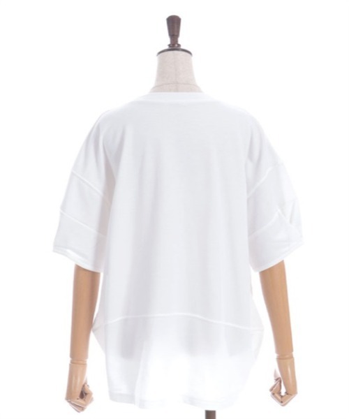 axes femme(アクシーズファム)の「プリントコクーントレーナー(Tシャツ/カットソー・レディース・ピンク/キナリ/ネイビー・FREE)」の21枚目の写真