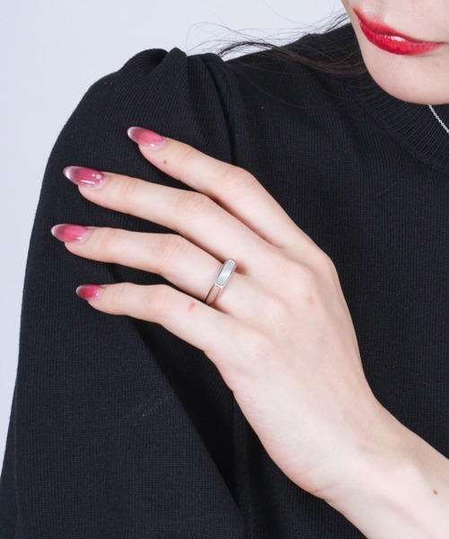 セール】【TOMWOOD/トムウッド】Mario Ring White MOP シルバー