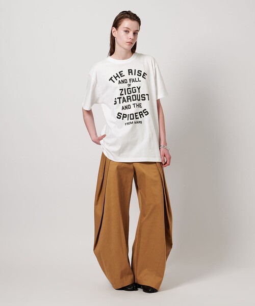 ASTRAET(アストラット)の「<ASTRAET>D/BOWIE ZIGGY プリントTシャツ(Tシャツ/カットソー・レディース・ホワイト・S/L)」の3枚目の写真