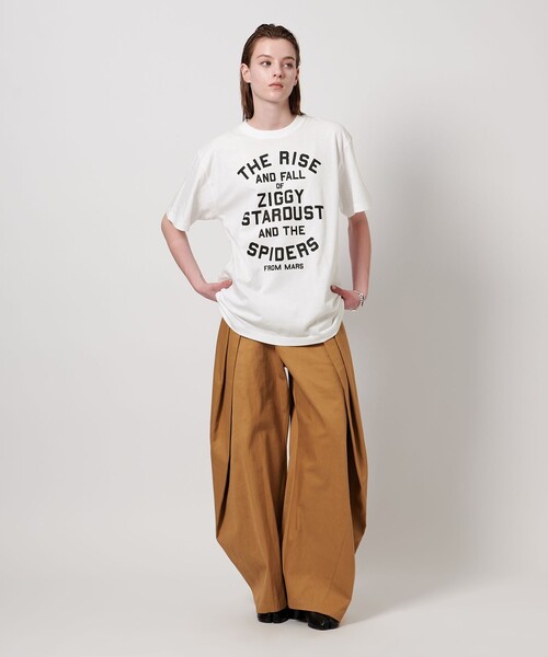 ASTRAET(アストラット)の「<ASTRAET>D/BOWIE ZIGGY プリントTシャツ(Tシャツ/カットソー・レディース・ホワイト・S/L)」の4枚目の写真