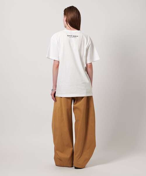 ASTRAET(アストラット)の「<ASTRAET>D/BOWIE ZIGGY プリントTシャツ(Tシャツ/カットソー・レディース・ホワイト・S/L)」の5枚目の写真