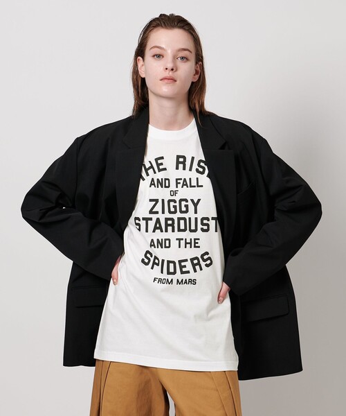 ASTRAET(アストラット)の「<ASTRAET>D/BOWIE ZIGGY プリントTシャツ(Tシャツ/カットソー・レディース・ホワイト・S/L)」の6枚目の写真