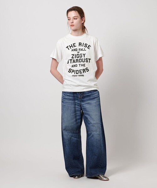 ASTRAET(アストラット)の「<ASTRAET>D/BOWIE ZIGGY プリントTシャツ(Tシャツ/カットソー・レディース・ホワイト・S/L)」の9枚目の写真