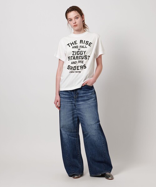 ASTRAET(アストラット)の「<ASTRAET>D/BOWIE ZIGGY プリントTシャツ(Tシャツ/カットソー・レディース・ホワイト・S/L)」の10枚目の写真