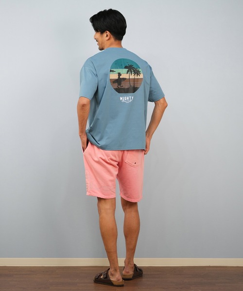 ムラサキスポーツ(ムラサキスポーツ)の「【限定】Mighty Surf Club/マイティーサーフクラブ 半袖Tシャツ バックプリント MTS25ST03(Tシャツ/カットソー・メンズ・ブラック/ブルー・M/L/XL)」の5枚目の写真