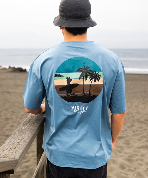 ムラサキスポーツ(ムラサキスポーツ)の「【限定】Mighty Surf Club/マイティーサーフクラブ 半袖Tシャツ バックプリント MTS25ST03(Tシャツ/カットソー・メンズ・ブラック/ブルー・M/L/XL)」の9枚目の写真