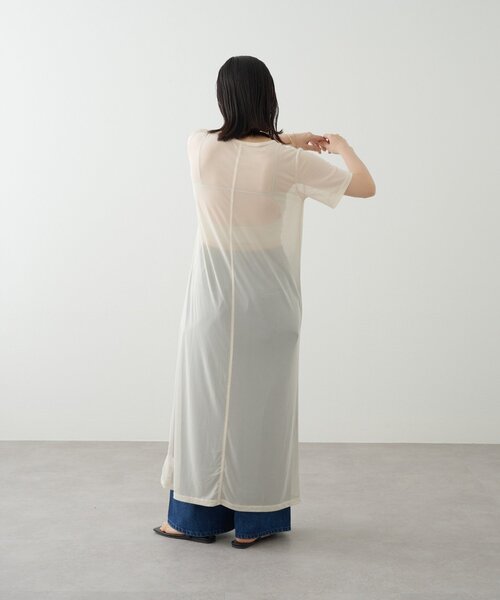 Omekashi（オメカシ）の「半袖チュールワンピース（ワンピース・レディース・ブラウン/ブラック/アイボリー・FREE）」の20枚目の写真