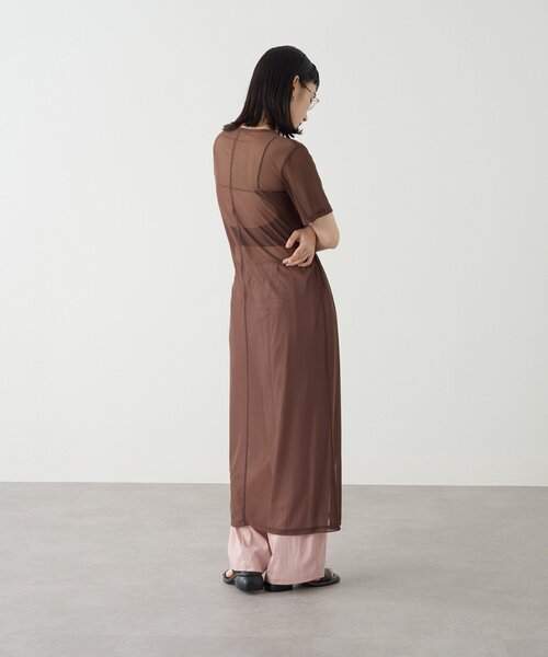 Omekashi（オメカシ）の「半袖チュールワンピース（ワンピース・レディース・ブラウン/ブラック/アイボリー・FREE）」の11枚目の写真