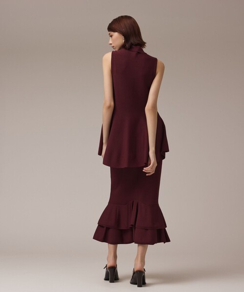 GRACE CONTINENTAL（グレースコンチネンタル）の「ビジューニットベスト（ベスト・レディース・ブラック/ボルドー・38/36）」の14枚目の写真