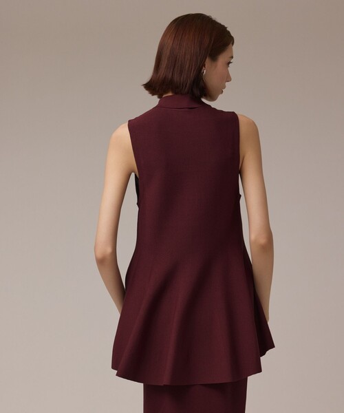GRACE CONTINENTAL（グレースコンチネンタル）の「ビジューニットベスト（ベスト・レディース・ブラック/ボルドー・38/36）」の18枚目の写真
