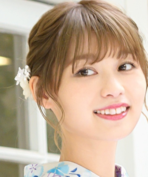 SOUBIEN(ソウビエン)の「flower髪飾り(和装小物・レディース・ホワイト系/ブルーグリーン/イエロー/オレンジ/コーラルピンク/ライトグリーン/パープル系/ライトピンク・FREE)」の19枚目の写真