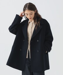 GALERIE VIE フード付きピーコート ネイビー NEW CLOSET ピーコート ネイビー |アウター・ジャケット | WAKO