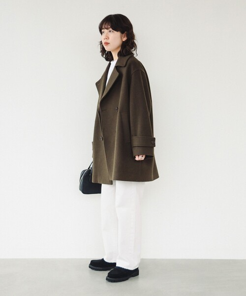 B:MING by BEAMS(ビーミングバイビームス)の「オーバー ピーコート(ピーコート・レディース・ネイビー/カーキ・MEDIUM/SMALL)」の8枚目の写真