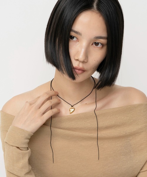 LAPUIS(ラピュイ)の「LAPUIS(ラピュイ) Garden Heart necklace(チョーカー・レディース・シルバー/ゴールド・FREE)」の12枚目の写真