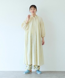 ハイツイストコットン gather collar ワンピース