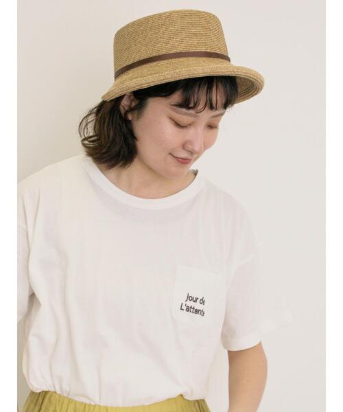 ロゴ刺繍コットンTシャツ ZUCCa / LOGO刺繍T / Tシャツ(XL black(26)): ZUCCa| A-net