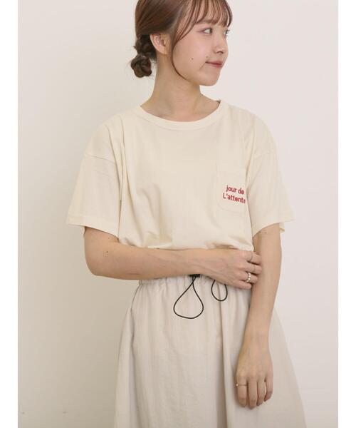 セール】【オーガニックコットン】ロゴ刺繍Tシャツ（Tシャツ