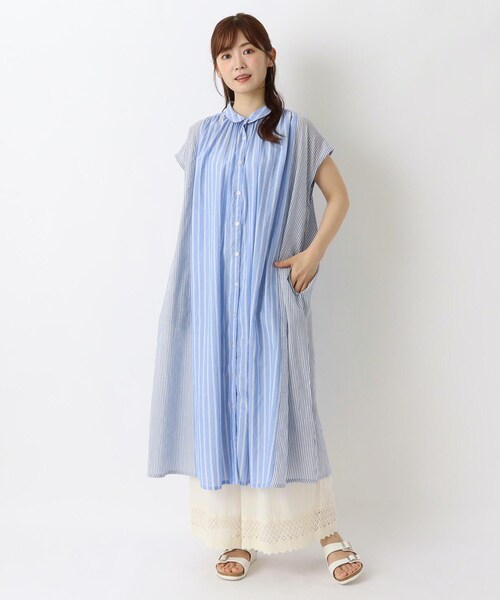 one'sterrace(ワンズテラス)の「綿麻レーヨン ロングレース 切替ペチパンツ(その他パンツ・レディース・ブラック系8/グレー系4/ピンク系9/アイボリー系8・02)」の18枚目の写真