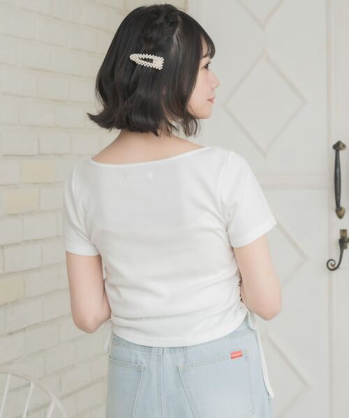 ems excite(エムズエキサイト)の「レイヤード風ドロストTEE(Tシャツ/カットソー・レディース・ピンク/ブルー/オフホワイト・FREE)」の19枚目の写真