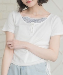 レイヤード風ドロストTEE