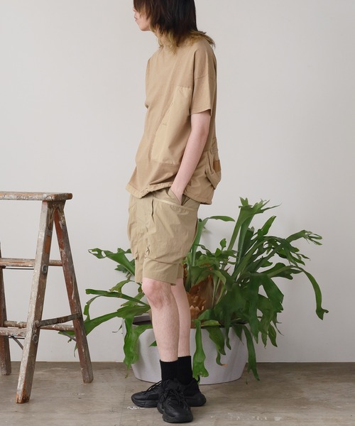 REMI RELIEF（レミレリーフ）の「REMI RELIEF/レミレリーフ ナイロンタッサーサイドポケットイージーショーツ（その他パンツ・メンズ・ベージュ/ブラック・M/S）」の10枚目の写真