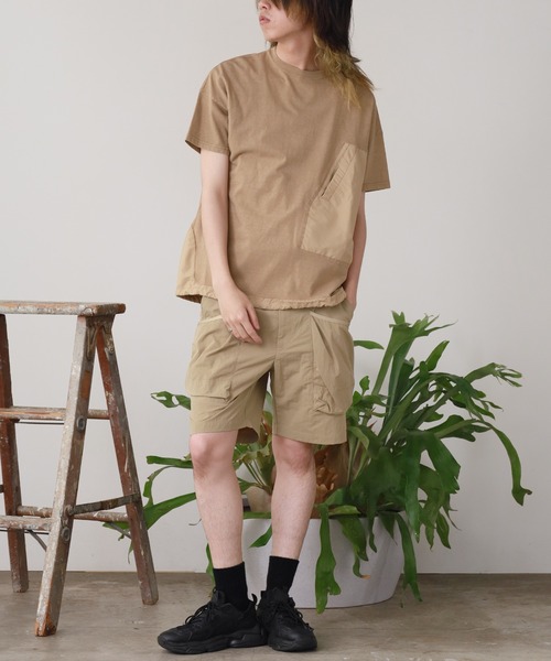 REMI RELIEF（レミレリーフ）の「REMI RELIEF/レミレリーフ ナイロンタッサーサイドポケットイージーショーツ（その他パンツ・メンズ・ベージュ/ブラック・M/S）」の11枚目の写真