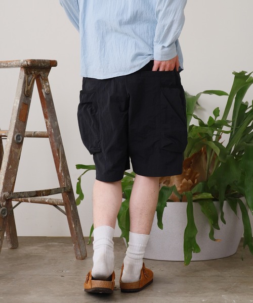 REMI RELIEF（レミレリーフ）の「REMI RELIEF/レミレリーフ ナイロンタッサーサイドポケットイージーショーツ（その他パンツ・メンズ・ベージュ/ブラック・M/S）」の18枚目の写真