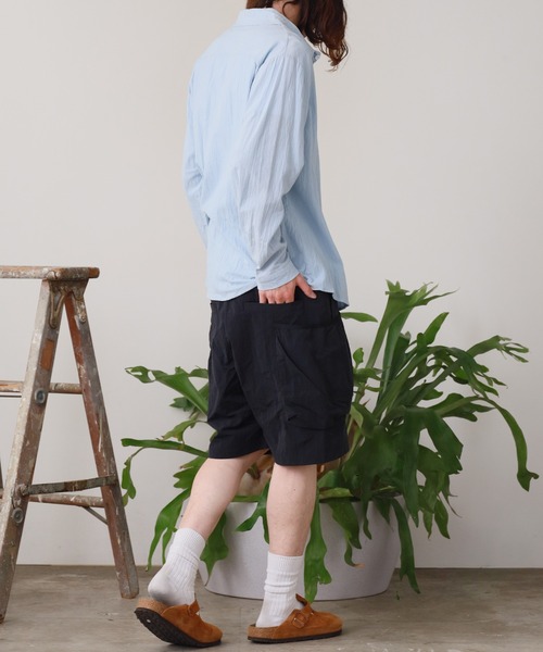 REMI RELIEF（レミレリーフ）の「REMI RELIEF/レミレリーフ ナイロンタッサーサイドポケットイージーショーツ（その他パンツ・メンズ・ベージュ/ブラック・M/S）」の15枚目の写真