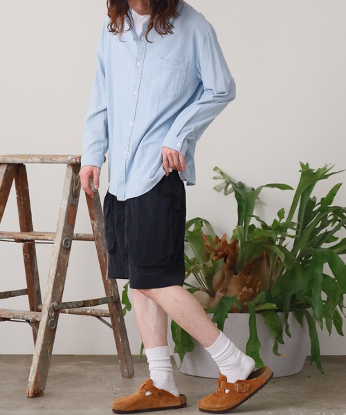 REMI RELIEF（レミレリーフ）の「REMI RELIEF/レミレリーフ ナイロンタッサーサイドポケットイージーショーツ（その他パンツ・メンズ・ベージュ/ブラック・M/S）」の16枚目の写真