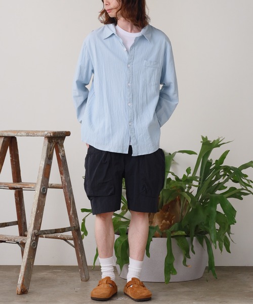 REMI RELIEF（レミレリーフ）の「REMI RELIEF/レミレリーフ ナイロンタッサーサイドポケットイージーショーツ（その他パンツ・メンズ・ベージュ/ブラック・M/S）」の17枚目の写真