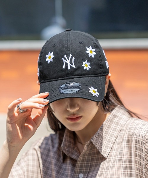 NEWERA/ニューエラ LA 9TWENTY フラワー刺繍 NEW ERA/ニューエラ】別注/9TWENTY フラワー刺繍キャップ
