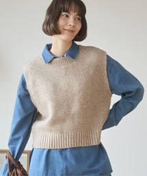 ANGIE（アンジー）の「バックオープン ニット ベスト（ベスト）」