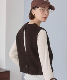 ANGIE（アンジー）の「バックオープン ニット ベスト（ベスト）」