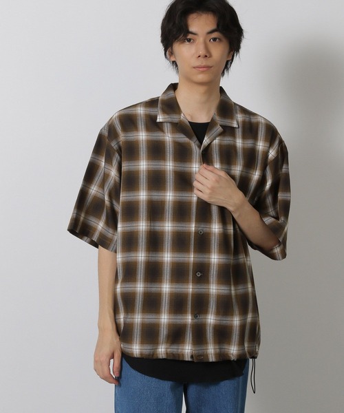 LAKOLE（ラコレ）の「裾ドロスト半袖シャツ / 571777（シャツ/ブラウス・メンズ・グレー/ホワイト/ブラウン/ライトグリーン・MEDIUM/LARGE）」の20枚目の写真