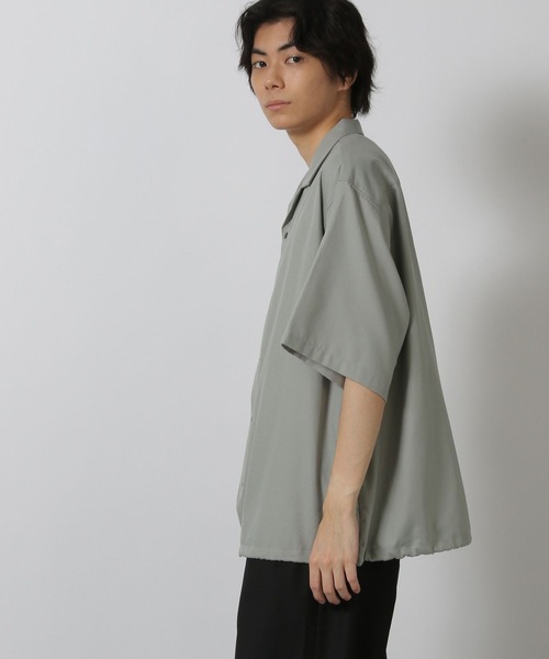 LAKOLE（ラコレ）の「裾ドロスト半袖シャツ / 571777（シャツ/ブラウス・メンズ・グレー/ホワイト/ブラウン/ライトグリーン・MEDIUM/LARGE）」の17枚目の写真