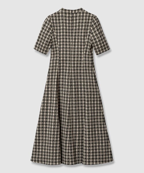 ANAYI（アナイ）の「【セットアップ対応商品】ツイーディージャガードキーホールネック ワンピース（ワンピース・レディース・ブラック/ベージュ・38/36/34）」の11枚目の写真