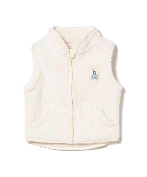 こども ビームス（コドモビームス）の「ジップ ボア ベスト 2025FW（70～110cm）（ベスト・キッズ・ホワイト系その他5/ブラウン系その他4・70/80/90t/100/110）」の7枚目の写真