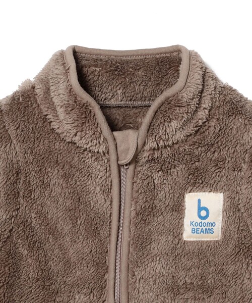 こども ビームス（コドモビームス）の「ジップ ボア ベスト 2025FW（70～110cm）（ベスト・キッズ・ホワイト系その他5/ブラウン系その他4・70/80/90t/100/110）」の11枚目の写真