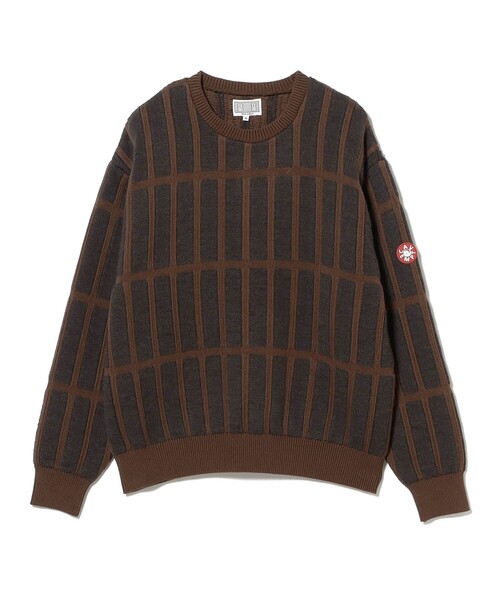 C.E(シーイー)の「C.E / RECTANGULAR BAR KNIT BROWN(ニット/セーター・メンズ・ブラウン・X-LARGE/MEDIUM/LARGE)」の2枚目の写真