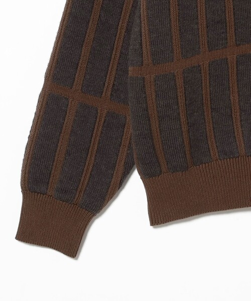 C.E(シーイー)の「C.E / RECTANGULAR BAR KNIT BROWN(ニット/セーター・メンズ・ブラウン・X-LARGE/MEDIUM/LARGE)」の5枚目の写真