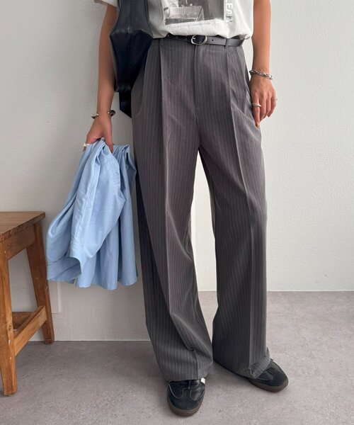 DISCOAT（ディスコート）の「【ユニセックス】タックワイドスラックス（スラックス・レディース・ネイビー/グレー/ブラック・MEDIUM/LARGE）」の20枚目の写真