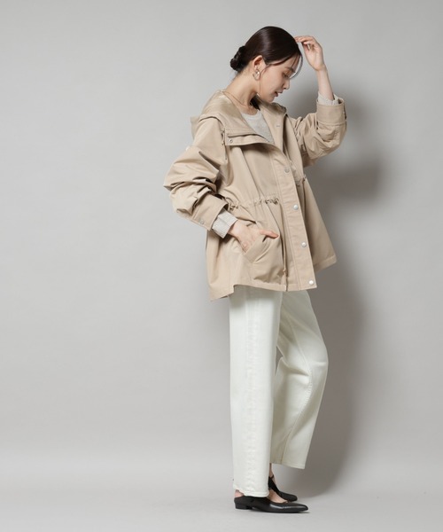 撥水加工フードブルゾン（ブルゾン）｜NANO universe（ナノユニバース