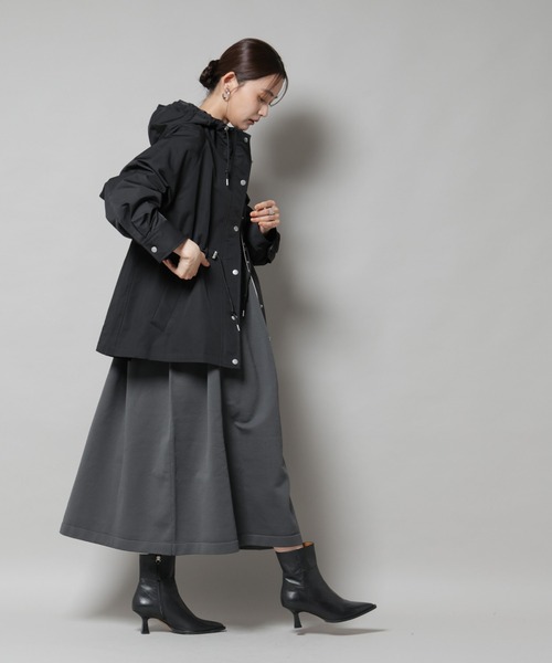 NANO universe（ナノユニバース）の「撥水加工フードブルゾン（ブルゾン・レディース・ブラック/ベージュ/モカ・FREE）」の18枚目の写真