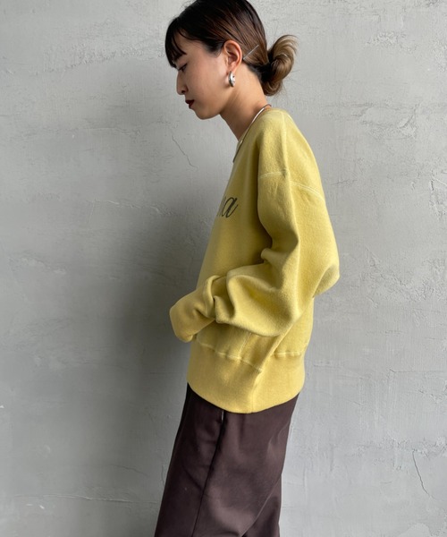 Americana/アメリカーナ] 別注 ショート丈 フロントロゴ スウェット