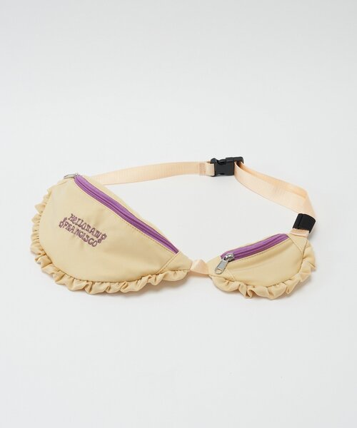 HELLO.SANFRANCISCO（ハローサンフランシスコ）の「【HELLO.SANFRANCISCO/ハローサンフランシスコ】サテンフリルコンビウエストBAG（ボディバッグ/ウエストポーチ・レディース・イエロー/パープル・FREE）」の19枚目の写真