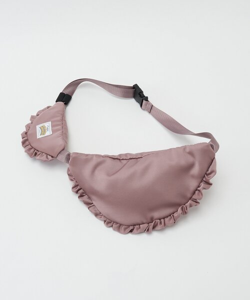 HELLO.SANFRANCISCO（ハローサンフランシスコ）の「【HELLO.SANFRANCISCO/ハローサンフランシスコ】サテンフリルコンビウエストBAG（ボディバッグ/ウエストポーチ・レディース・イエロー/パープル・FREE）」の21枚目の写真