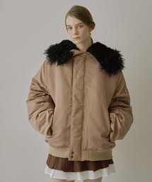 VIOLETTA | 2wayビッグカラー中綿ブルゾン(ブルゾン)