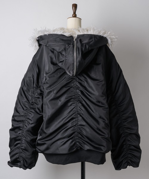 セール】2wayビッグカラー中綿ブルゾン（ブルゾン）｜VIOLETTA